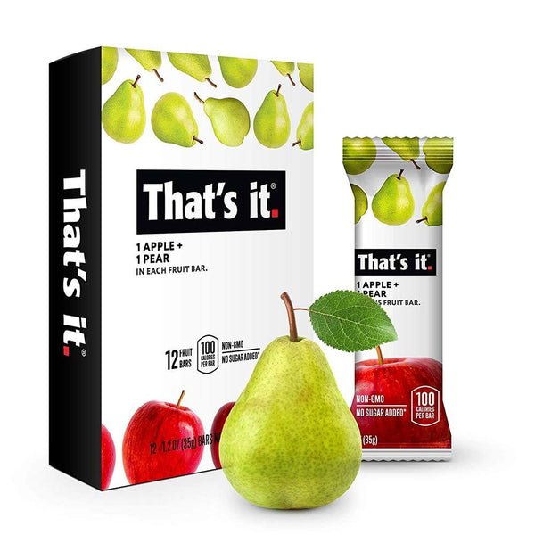 That's It Nutrition Foods & - Juices APPLE + PEAR That's It Nutrition That's It Bar 12/BOX (1421057753132)