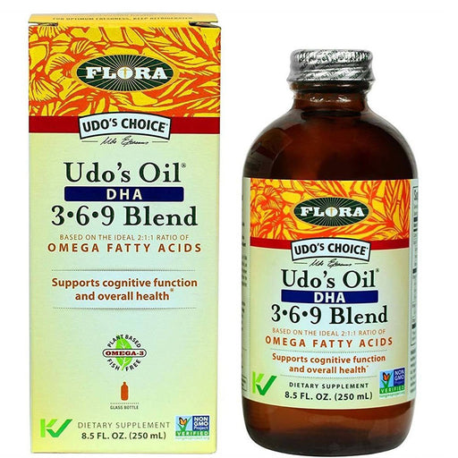 Flora (Udo's Choice) Vitamins, Minerals, Herbs & More Flora Udo's Choice DHA 3 6 9 Blend 8.5 oz (580916412460)
