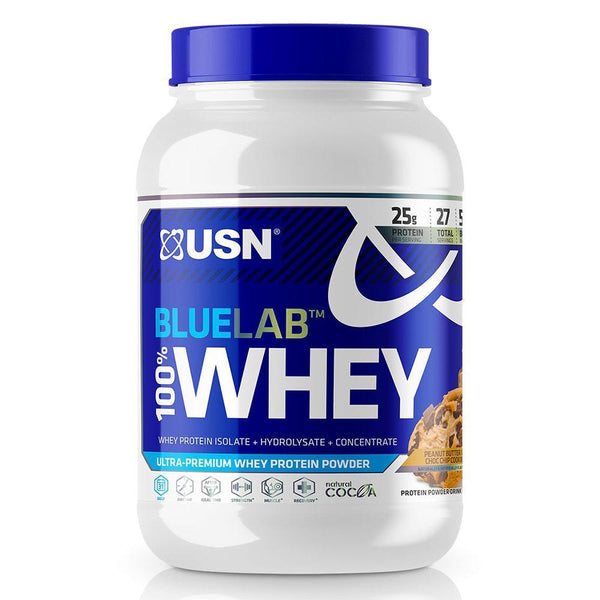 USN Protein Powders PB AND CHOC CHIP COOKIE USN 100% Blue Lab Whey 2LB (1421058637868)