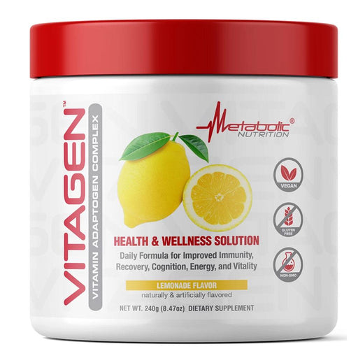 Metabolic Nutrition Multi Vitamins Lemonade Metabolic Nutrition Vitagen 30 Servings