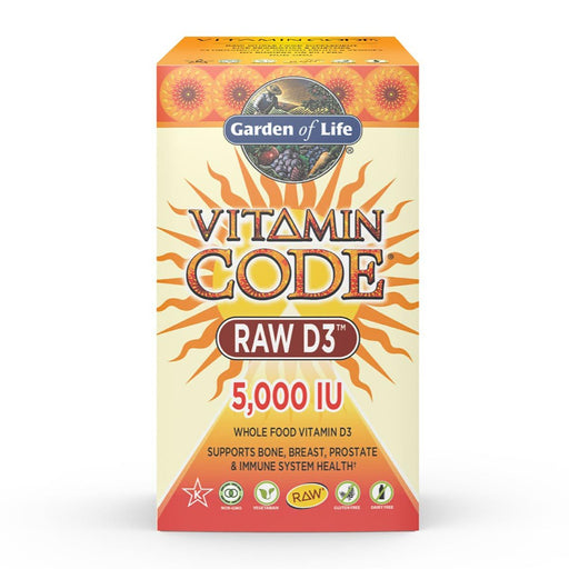 Garden of Life Vitamins, Minerals, Herbs & More Garden of Life Vitamin Code Raw D3 5000IU 60 Caps