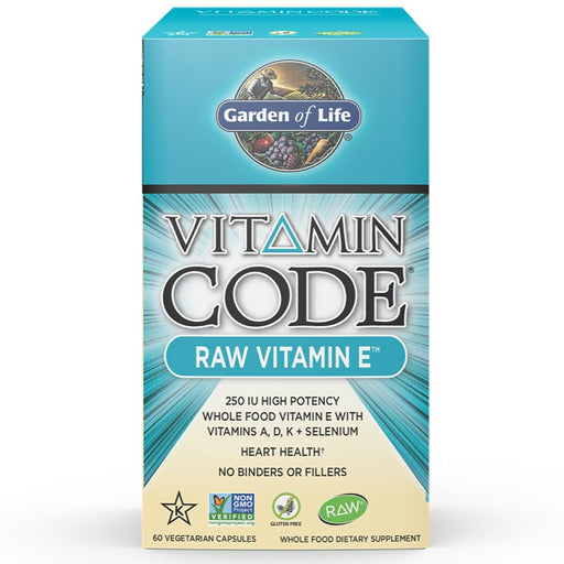 Garden of Life Vitamins, Minerals, Herbs & More Garden of Life Vitamin Code Raw Vitamin E 60 Vege Caps