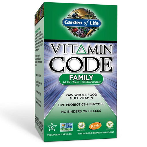 Garden of Life Vitamins, Minerals, Herbs & More Garden of Life Vitamin Code Family Formula 120 Vege Caps (580927389740)