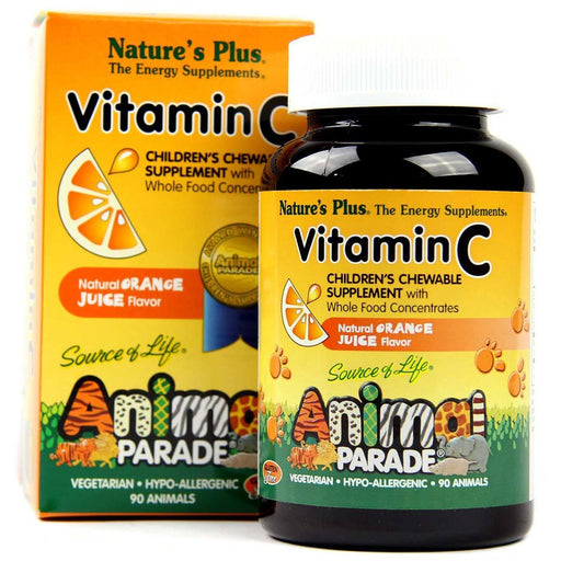 Nature's Plus Vitamins, Minerals, Herbs & More Nature's Plus Animal Parade Children's Chewable Vitamin C Orange Flavor 90 Chews (580553048108)