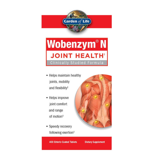 Garden of Life Vitamins, Minerals, Herbs & More Garden of Life Wobenzym N 400 Tabs