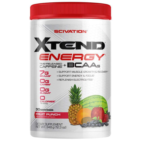 Scivation Amino Acids FRUIT PUNCH Scivation Xtend Energy 30 Servings