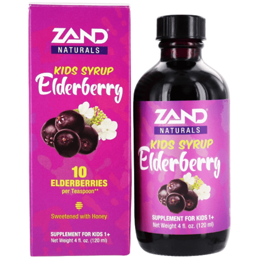 Zand Specialty Health Products Zand Elderberry Honey Syrup Kids 4oz (4436728316019)