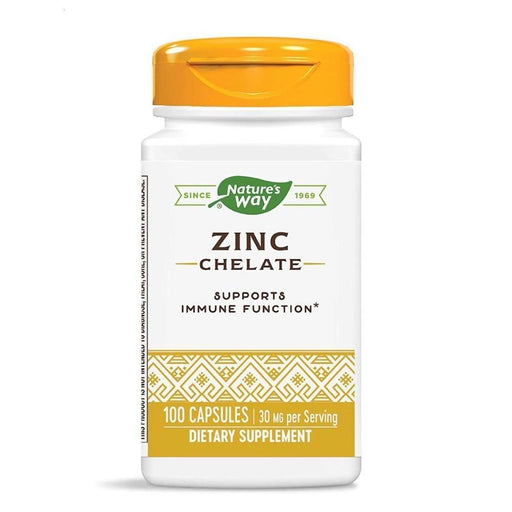 Nature's Way Vitamins & Minerals Nature's Way Zinc Chelate 30mg 100 Capsules (4498315804787)